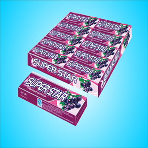 Grape Flavor Chewing Gum Stick