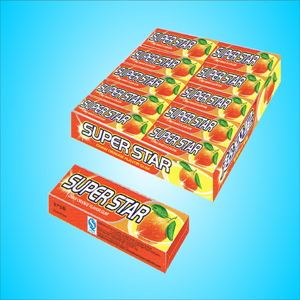 Orange Flavor Chewing Gum Stick