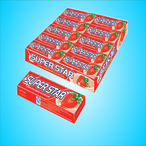 Strawberry Flavor Chewing Gum Stick